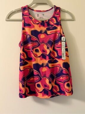 Xersion Girl’s Vibrant Pink & Orange Active Tank Top - XL